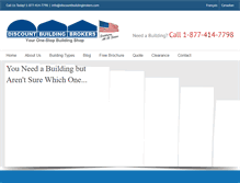 Tablet Screenshot of discountbuildingbrokers.com
